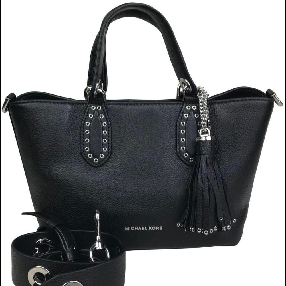Michael Kors Bag: Brooklyn Leather Satchel w/ Grommet